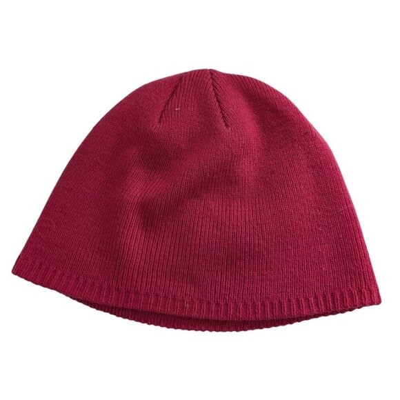 Snap-on Pink Womens Beanie Cap Hat Embroidered Spell-out logo - Picture 2 of 4